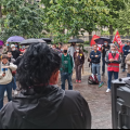 Malgré la pluie, du monde en soutien !