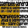 Affiche Cité AG + Manif
