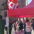 Stand CGT CAUE devant la préfecture 