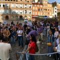 rassemblement pendant l'audience